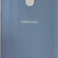 Накладка для Samsung Galaxy M21 Silicone cover голубая
