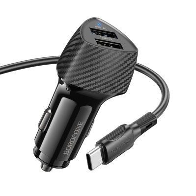 Автомобильное зарядное устройство Borofone Z31A - 2USB 3.4A - с шнуром Type-C - черное Автомобильное заряд. устр. Borofone BZ31A с шнуром Type-C 2USB 3.4A.
Вход: DC12-24V
2. Выход: USB-A1/A2: 5V/2.4A, Общий выход: 5V/3.4A
3. Материал: огнеупорный PC.
4. Длина*диаметр: 72.6*33.2mm, общий вес: 35g
5. Набор с кабелем 1м Type-C.