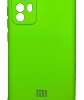 Накладка для Xiaomi 12 Silicone cover без логотипа салатовая