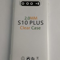 Чехол-накладка силикон 2.0мм Samsung Galaxy S10 Plus прозрачный