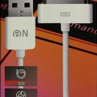 Usb Кабель-зарядка i-Phone 4/4s Fasion FK-806 1м силиконовый белый