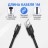 Usb Кабель для зарядки Apple Hoco Times speed Lightning  1м 2.0A в тканевой оплётке чёрный