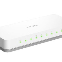 Коммутатор-мини D-Link DES-1008C с 8-портами белый