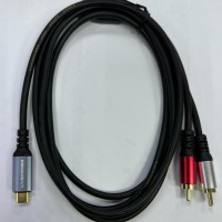 Кабель TYPE-C (папа) - 2xRCA (папа) Livepower S288 1.8м черный