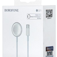 Беспроводное зарядное устройство Borofone BQ21 для Apple Watch 6/7/8/SE белое