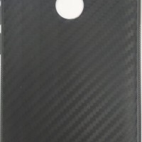Накладка для Xiaomi Redmi Note 6 силикон карбон чёрный