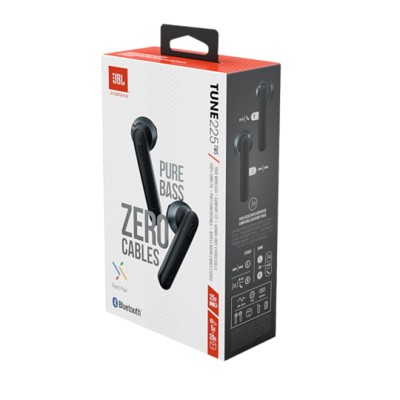 Беспроводные наушники TWS JBL T225 TWS BT5.0/22mAh/3ч черные Беспроводные наушники TWS JBL T225 TWS BT5.0/22mAh/3ч черные