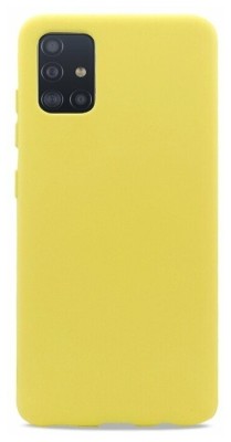 Накладка для Samsung Galaxy A51 Silicone cover желтая Накладка для Samsung Galaxy A51 Silicone cover желтая