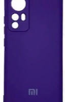 Накладка для Xiaomi 12 Silicone cover без логотипа фиолетовая