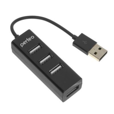 USB-HUB Perfeo 4 Port, (PF-HYD-6010H Black) черный USB-HUB Perfeo 4 Port, (PF-HYD-6010H Black) черный