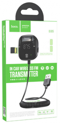 FM трансмиттер Hoco E65 черный FM трансмиттер Hoco E65 черный