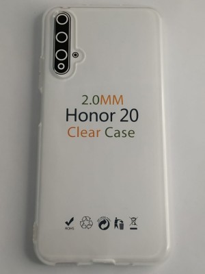 Чехол-накладка силикон 2.0мм Huawei Honor 20 прозрачный Чехол-накладка силикон 2.0мм Huawei Honor 20 прозрачный