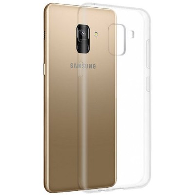 Чехол-накладка силикон 0.33мм Samsung Galaxy A7 (2018)/A8 Plus прозрачный Чехол-накладка силикон 0.33мм Samsung Galaxy A7 (2018)/A8 Plus прозрачный