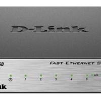 Коммутатор-мини D-Link DES-1005D с 5-портами серый