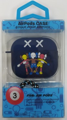 Силиконовый светящийся в темноте чехол для AirPods 3 Luxo Kaws рисунок №51 Силиконовый светящийся в темноте чехол для AirPods 3 Luxo Kaws рисунок №51