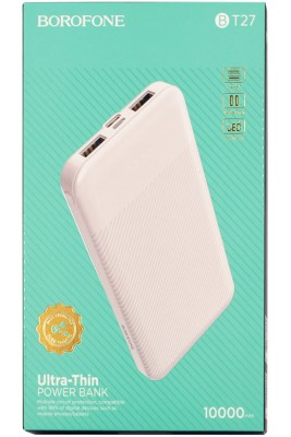 Powerbank Borofone BT27 10000mAh 2A 2USB/Type-C белый Powerbank Borofone BT27 10000mAh 2A 2USB/Type-C белый