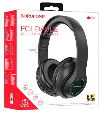Стереонаушники Bluetooth Полноразмерные Borofone B017 Foldable V5.0/7ч черный Стереонаушники Bluetooth Полноразмерные Borofone B017 Foldable V5.0/7ч черный