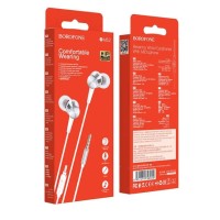 Наушники с микрофоном Borofone BM52 Revering 1.2м белые