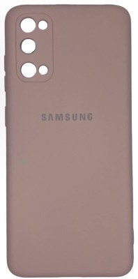 Накладка для Samsung Galaxy S20 Silicone cover без логотипа пудро Накладка для Samsung Galaxy S20 Silicone cover без логотипа пудро
