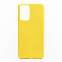 Накладка для Samsung Galaxy A02S/M02S Silicone cover желтая