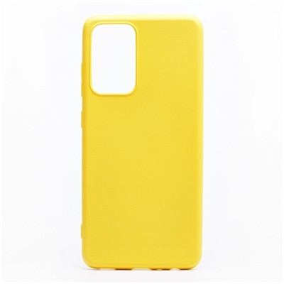 Накладка для Samsung Galaxy A02S/M02S Silicone cover желтая Накладка для Samsung Galaxy A02S/M02S Silicone cover желтая