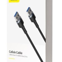 Usb Кабель Baseus Cafule USB3.0 Male на USB3.0 Male 2A 1м CADKLF-C0G черный