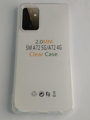 Чехол-накладка силикон 2.0мм Samsung Galaxy A72 5G/4G прозрачный Чехол-накладка силикон 2.0мм Samsung Galaxy A72 5G/4G прозрачный