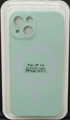 Накладка для i-Phone 14 6.1&quot; Magsafe силикон бирюзовая Накладка для i-Phone 14 6.1" Magsafe силикон бирюзовая
