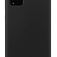 Накладка для Samsung Galaxy S20 Plus Silicone cover без логотипа черная
