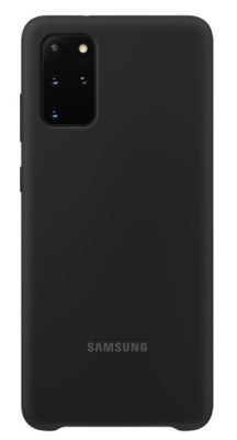 Накладка для Samsung Galaxy S20 Plus Silicone cover без логотипа черная 