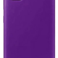 Накладка для Samsung Galaxy A41 Silicone cover фиолетовая
