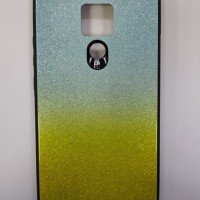 Накладка для Huawei Mate 20X силикон со стеклом блестящий