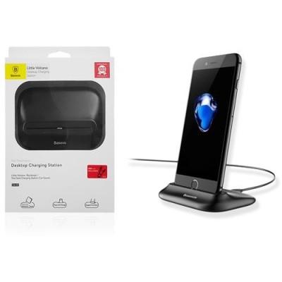 Док-станция для i-Phone 5/6/7 Baseus ZCVL-01 черная Док-станция для i-Phone 5/6/7 Baseus ZCVL-01 черная