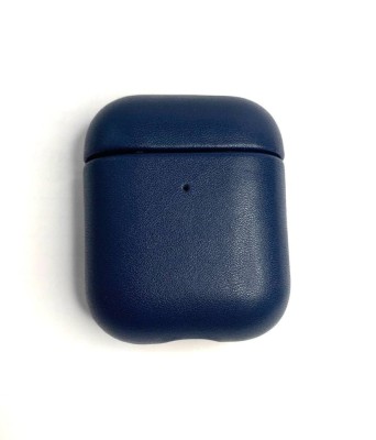 Кожаный чехол для AirPods 1/2 K-DOO LuxCraft синий Кожаный чехол для AirPods 1/2 K-DOO LuxCraft синий