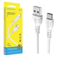 Usb Кабель-зарядка Type-C Borofone BX51 Trumph 3A 1м силиконовый белый