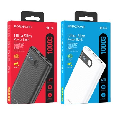 Powerbank Borofone BT35 10000mAh 2USB белый Powerbank Borofone BT35 10000mAh 2USB белый