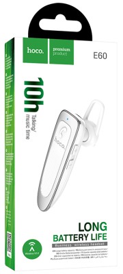 Bluetooth-гарнитура Hoco E60 BT5.0/150mAh/10ч белая Bluetooth-гарнитура Hoco E60 BT5.0/150mAh/10ч белая