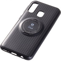 Чехол-накладка для Samsung Galaxy A40 силикон iface с держателем чёрный
