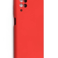 Накладка для Samsung Galaxy A12 Silicone cover красная