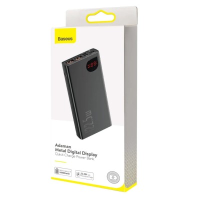 Powerbank Baseus Adaman 10000mAh 2USB/USB-C 3A 22.5W PPAD070001 черный Powerbank Baseus Adaman 10000mAh 2USB/USB-C 3A 22.5W PPAD070001 черный