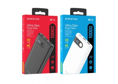 Powerbank с дисплеем Borofone BT35 10000mAh 2USB 2A черный Powerbank с дисплеем Borofone BT35 10000mAh 2USB 2A черный