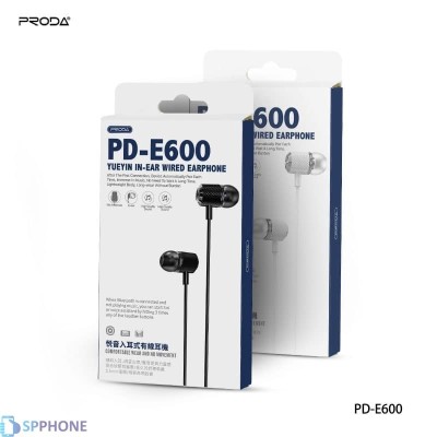 Наушники с микрофоном Proda PD-E600 черные Наушники с микрофоном Proda PD-E600 черные