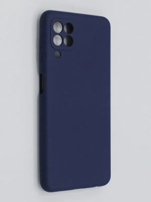 Накладка для Samsung Galaxy A12 Silicone cover темно-синяя Накладка для Samsung Galaxy A12 Silicone cover темно-синяя