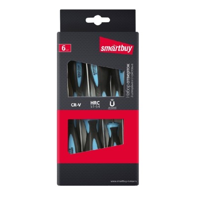 Набор отверток (6 предметов) Smartbuy Tools Набор отверток (6 предметов) Smartbuy Tools