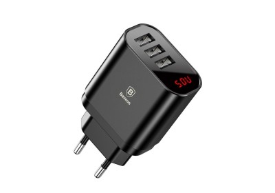 Сетевое зар. устр. Baseus Mirror Lake 3USB 3.4A (CCALL-BH01) черное Сетевое зар. устр. Baseus Mirror Lake 3USB 3.4A (CCALL-BH01) черное