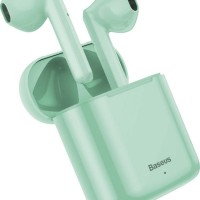 Мобильная Bluetooth-гарнитура Baseus Encok W09 IP54 V5.0 сенсорная (NGW09-06) зеленая