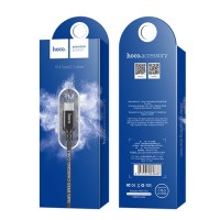 Usb Кабель-зарядка Type-C Hoco X14 Times speed 2.4A 1м в тканевой оплетке черный