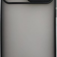 Накладка со шторкой камеры i-Phone 12 Pro 6.1" матовая черная