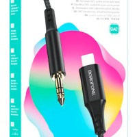Кабель-переходник Lightning на AUX 3,5mm Borofone BL7 1м черный