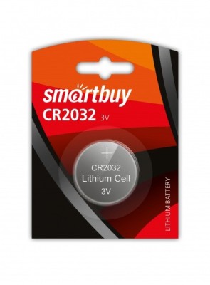 Литиевый элемент питания Smartbuy CR2032/1B (12/720) SBBL-2032-1B Литиевый элемент питания Smartbuy CR2032/1B (12/720) SBBL-2032-1B